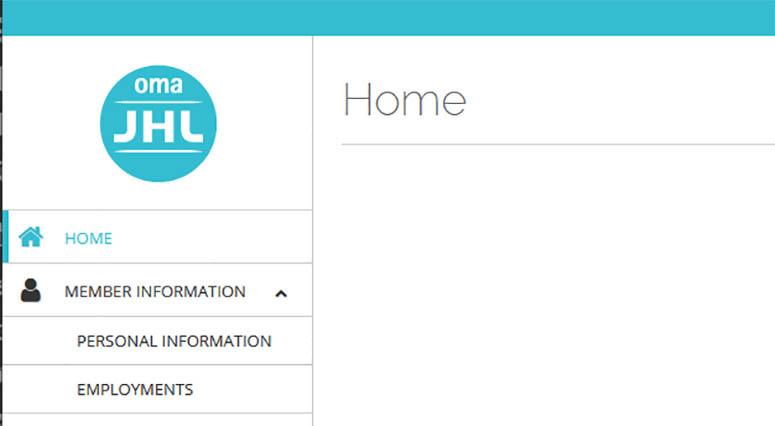 MyJHL home page